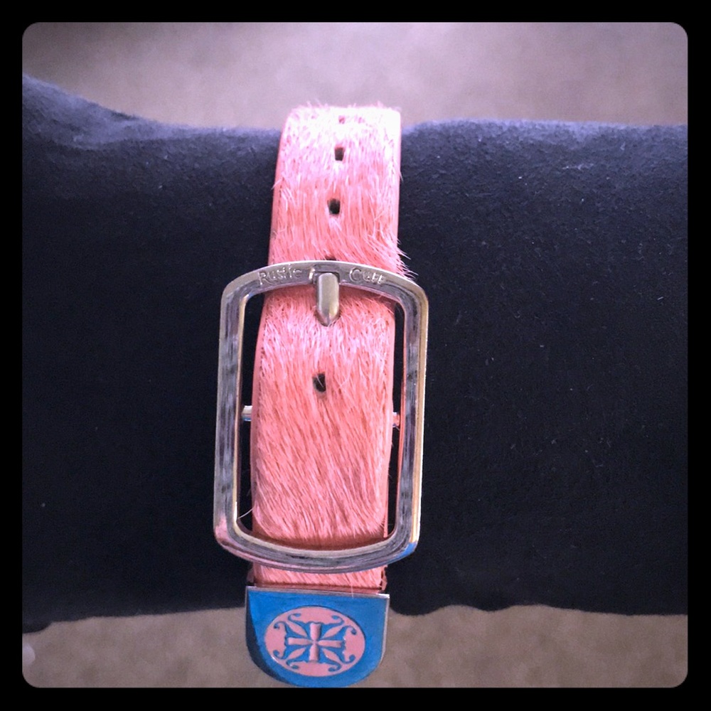 Kacy Calfskin rustic cuff